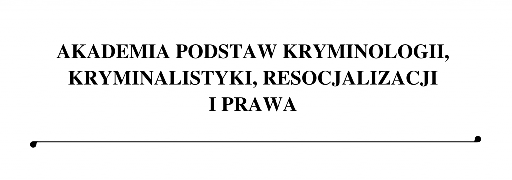 Akademia Kryminologii I Kryminalistyki E Kursyonline 6352