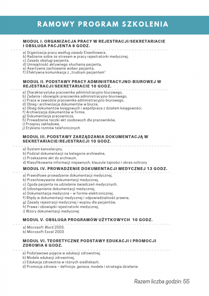 Sekretarka medyczna – E-KURSYONLINE